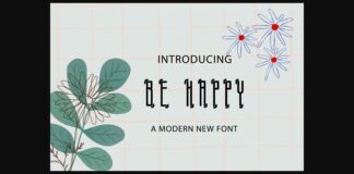 Be Happy Font Poster 1