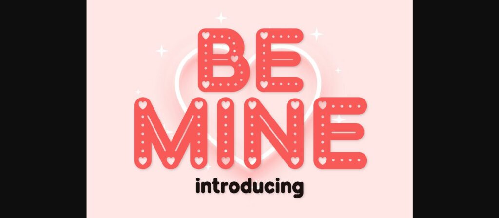 Be Mine Font Poster 3