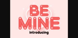 Be Mine Font Poster 1