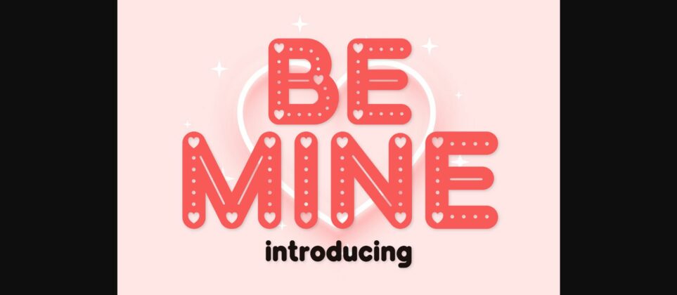 Be Mine Font Poster 1