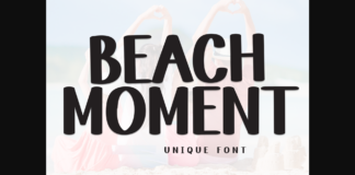 Beach Moment Font Poster 1