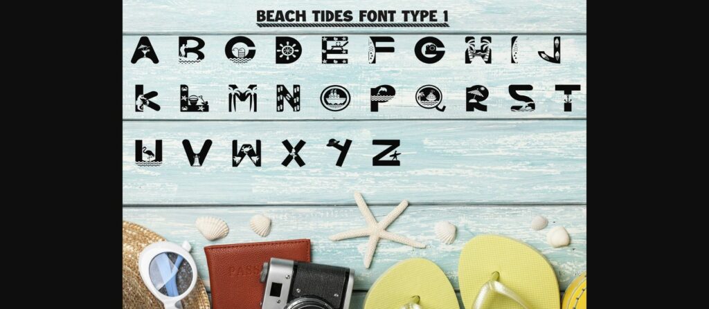 Beach Tides Font Poster 4