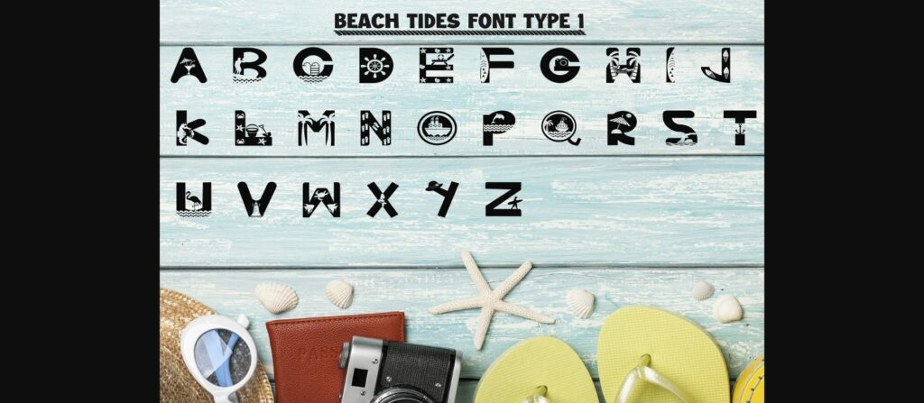 Beach Tides Font Poster 2