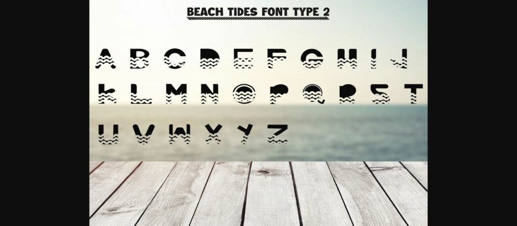 Beach Tides Font Poster 5