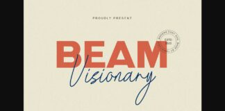 Beam Visionary Font Poster 1