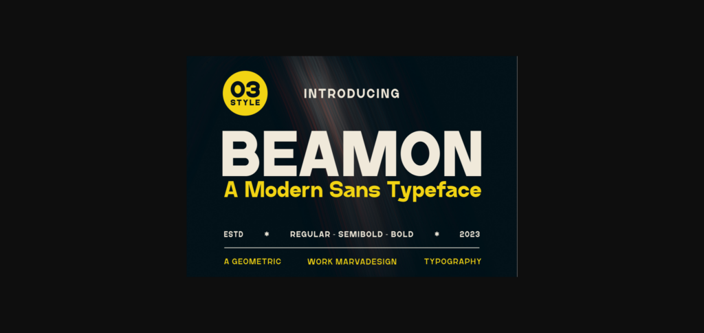 Beamon Font Poster 1