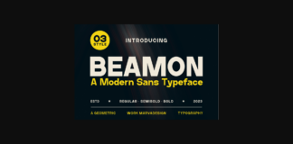 Beamon Font Poster 1