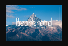 Bearbrond Font Poster 1