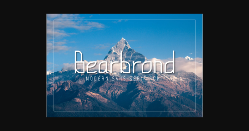 Bearbrond Font Poster 1