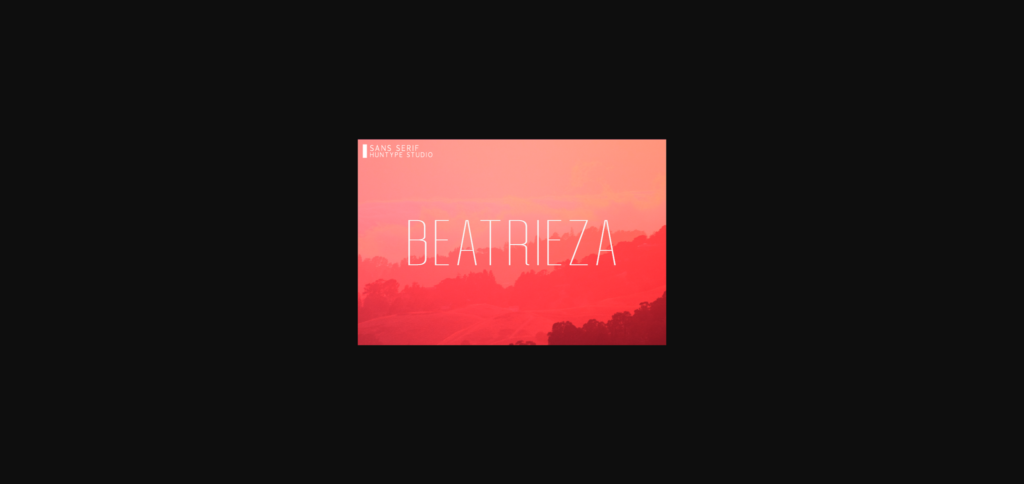 Beatrieza Font Poster 3