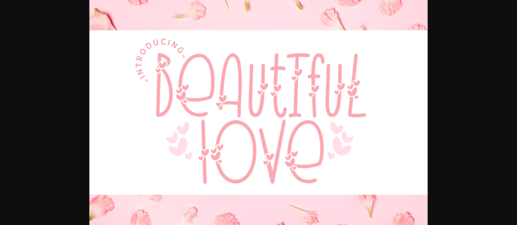 Beautiful Love Font Poster 3