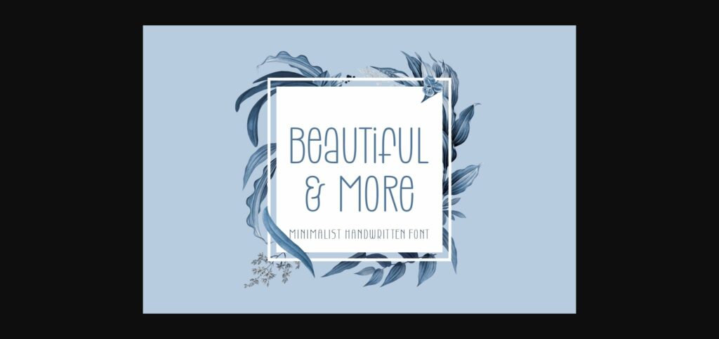 Beautiful & More Font Poster 3