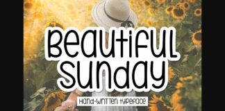 Beautiful Sunday Font Poster 1