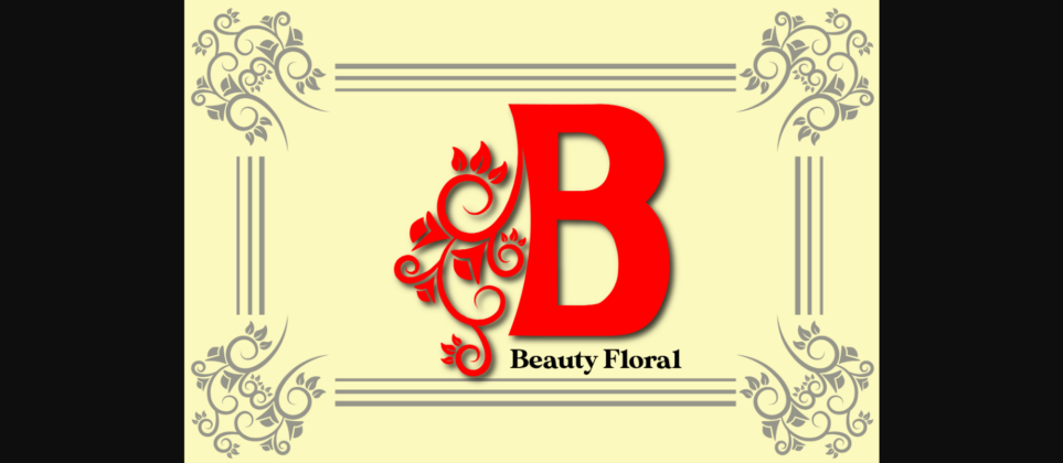 Beauty Floral Font Poster 3