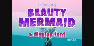 Beauty Mermaid Font Poster 1