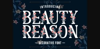 Beauty Reason Font Poster 1