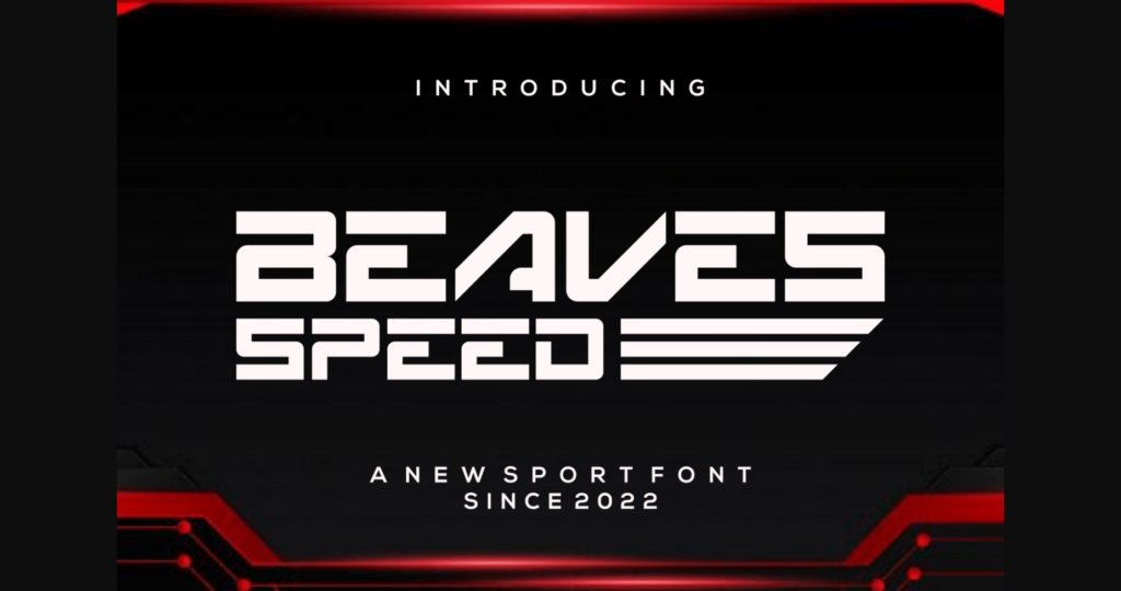 Beavesspeed Font Poster 3