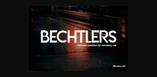 Bechtlers Font Poster 1