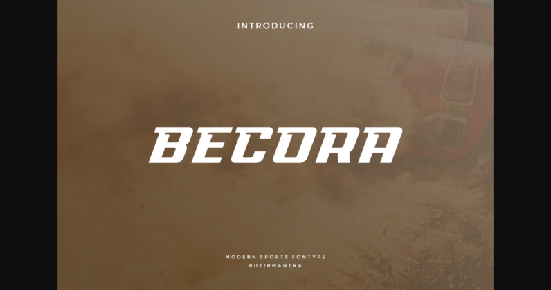 Becora Font Poster 3