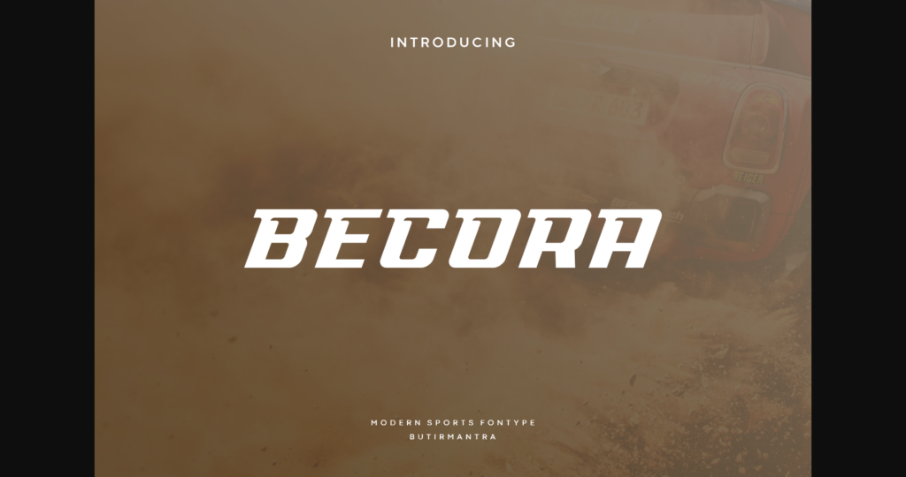 Becora Font Poster 1