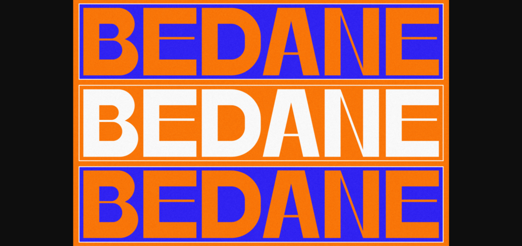 Bedane Font Poster 4