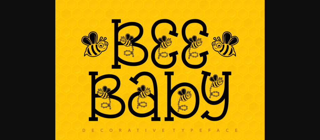 Bee Baby Font Poster 1