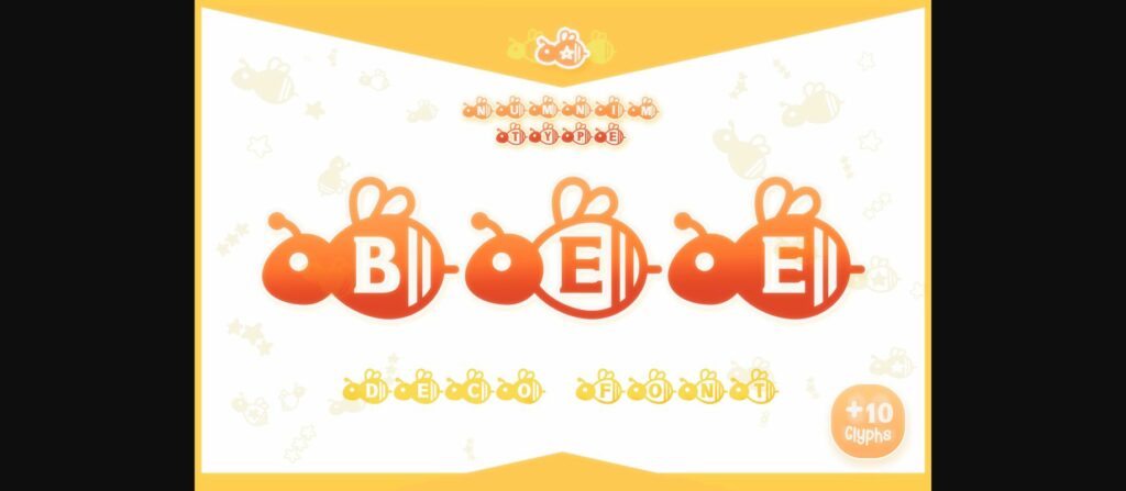 Bee Font Poster 3