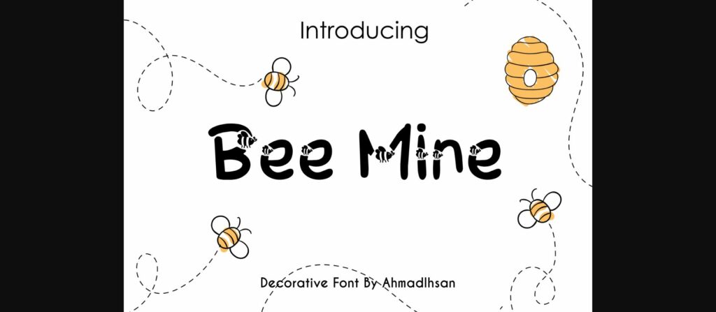 Bee Mine Font Poster 3