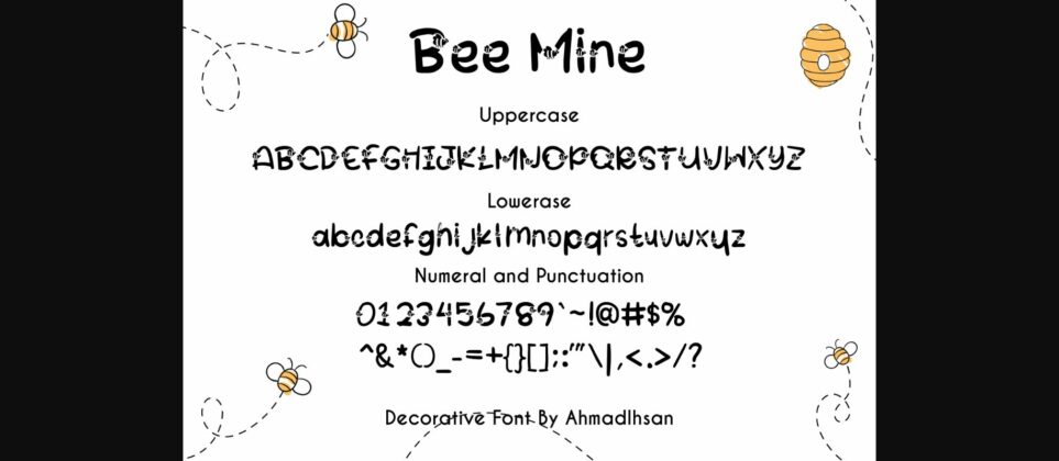 Bee Mine Font Poster 5