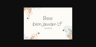 Bee Benjawan Lf Font Poster 1