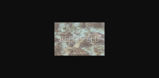 Beechfeld Font Poster 1