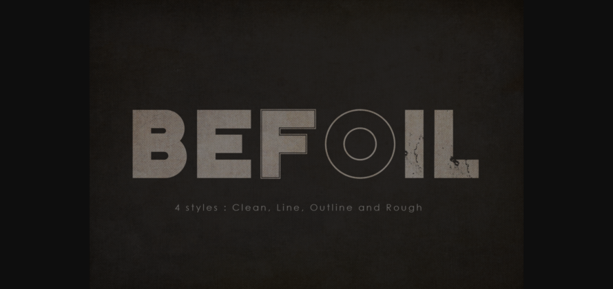 Befoil Font Poster 3