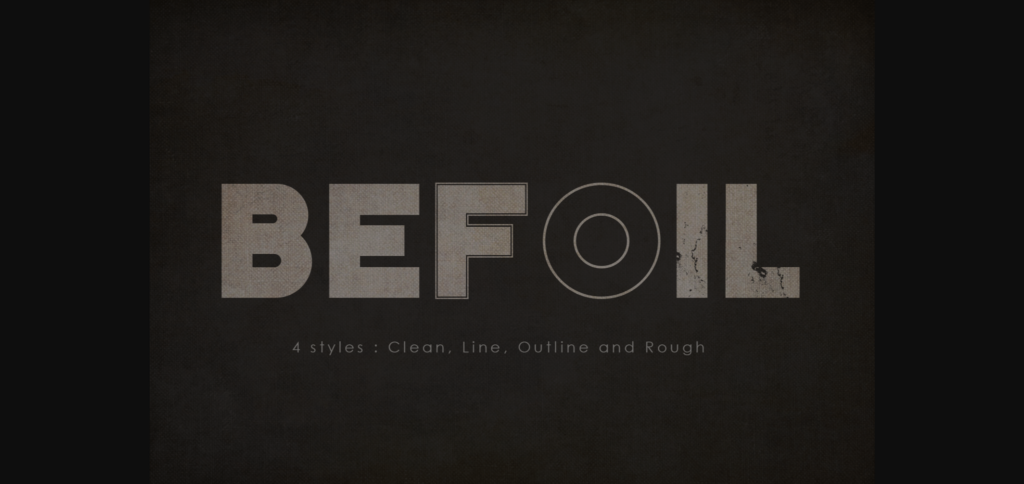 Befoil Font Poster 1