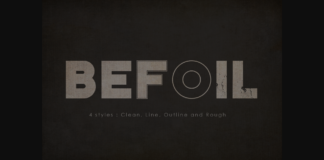 Befoil Font Poster 1