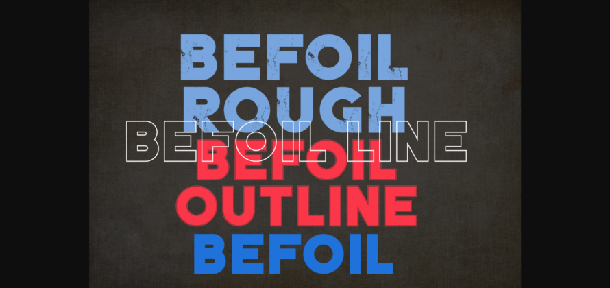 Befoil Font Poster 4