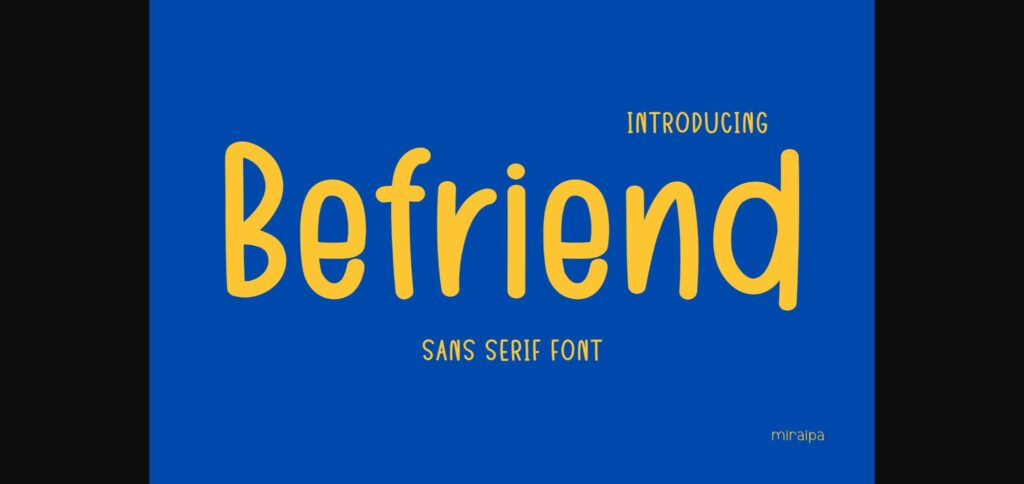 Befriend Font Poster 3