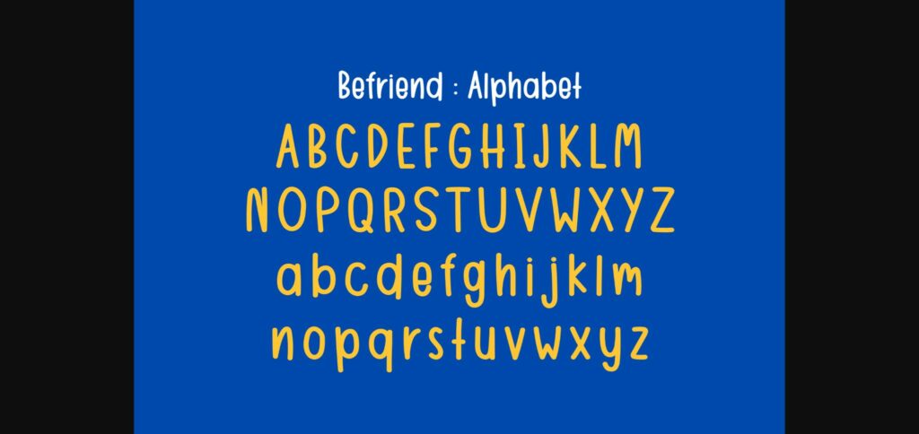 Befriend Font Poster 5