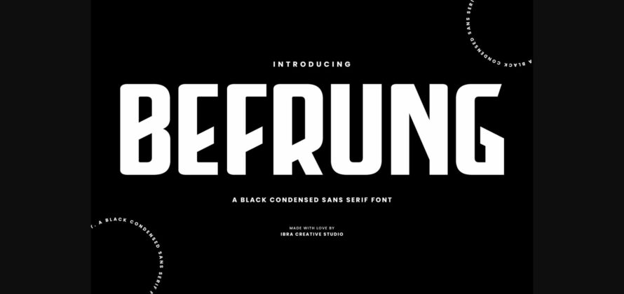 Befrung Font Poster 3