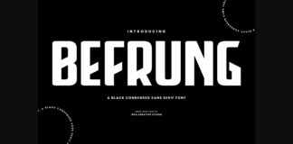 Befrung Font Poster 1