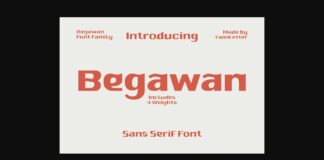 Begawan Font Poster 1