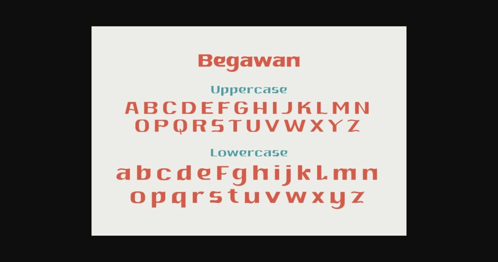 Begawan Font Poster 11