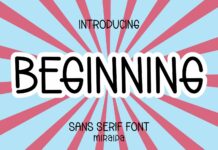 Beginning Font Poster 1