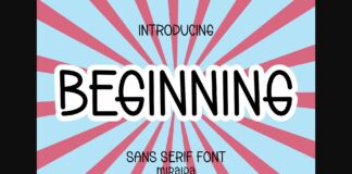 Beginning Font Poster 1