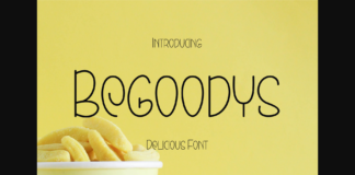 Begoodys Reborn Font Poster 1