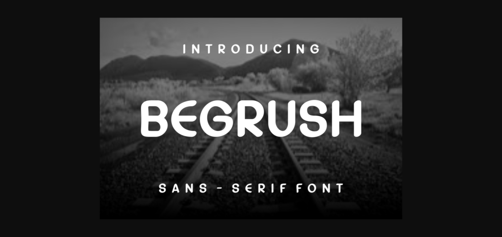 Begrush Font Poster 3