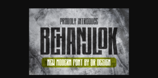 Behanjlok Font Poster 1