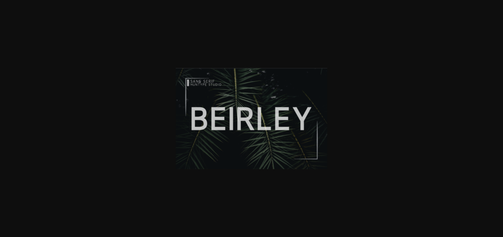 Beirley Font Poster 3