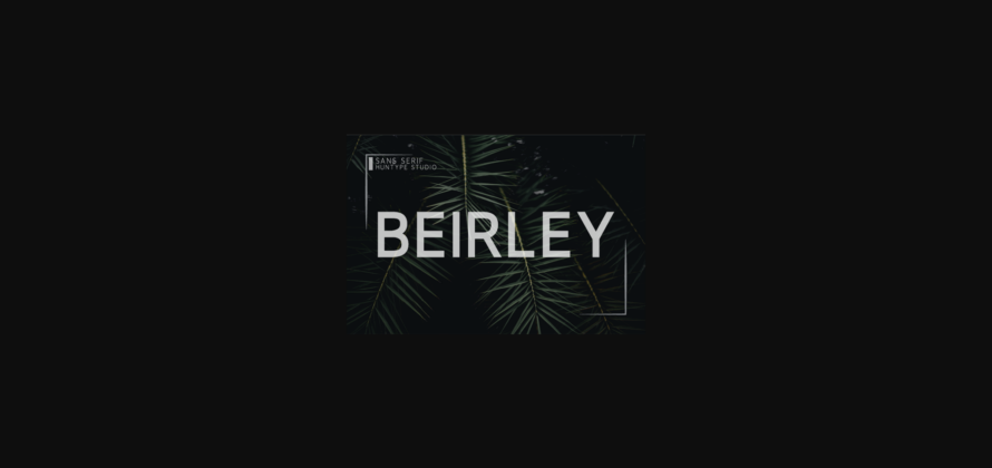 Beirley Font Poster 3