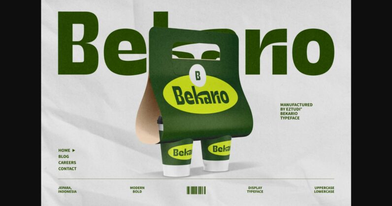 Bekario Font Poster 7