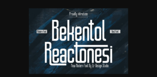 Bekentol Reactonesi Font Poster 1